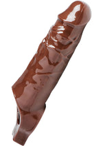 Load image into Gallery viewer, Size Matters Really Ample Penis Enhancer Sheath - Chocolate