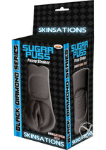 Load image into Gallery viewer, Skinsations Black Diamond Sugar Puss Pussy Stroker Masturbator - Black