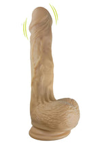 Load image into Gallery viewer, Skinsations Sidewinder Waves + Vibration Realistic Dildo with Wireless Remote Control Waterproof - Vanilla - 9in