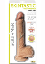 Load image into Gallery viewer, Skinsations Squirmer Rechargeable Vibrating Silicone Dildo - Vanilla - 7.5in