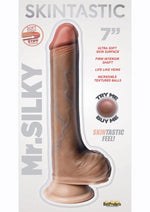 Load image into Gallery viewer, Skintastic So Vein Realistic Dildo with Balls Waterproof - Vanilla - 7in