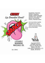 Load image into Gallery viewer, Smack Lickable Massage Oil 2oz - Cherry