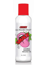 Load image into Gallery viewer, Smack Lickable Massage Oil 2oz - Cherry