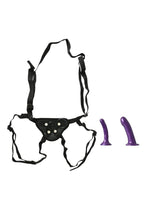 Load image into Gallery viewer, Sportsheets Anal Explorer Strap-On Harness Kit with 2 Silicone Dildos