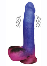 Load image into Gallery viewer, Stardust Milky Way Silicone Dildo - Multicolor - 8.5in