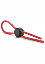 Load image into Gallery viewer, Stay Hard Silicone Loop Cock Ring - Red