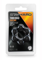 Load image into Gallery viewer, Stay Hard Thick Bead Cock Ring - Black