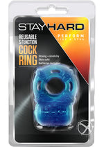 Load image into Gallery viewer, Stay Hard Vibrating Cock Ring - Blue