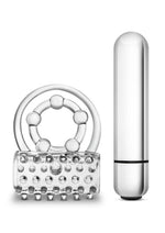 Load image into Gallery viewer, Stay Hard Vibrating Super Clitifier Cock Ring with Bullet - Clear