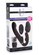 Load image into Gallery viewer, Strap U Ergo-Fit Twist Silicone Inflatable Rechargeable Strapless Strap-On - Black