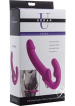 Load image into Gallery viewer, Strap U Evoke Vibrating Silicone Strapless Strap-On - Pink