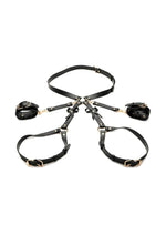 Load image into Gallery viewer, Strict Bondage Harness with Bows - Black - Large/Medium