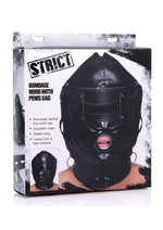 Load image into Gallery viewer, Strict Bondage Hood with Penis Gag - Black