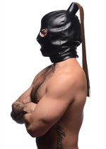 Load image into Gallery viewer, Strict Brunette Ponytail Bondage Hood