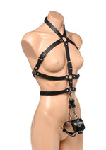 Load image into Gallery viewer, Strict Female Body Harness - Black - 3XLarge/XXLarge