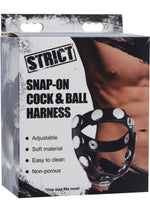 Load image into Gallery viewer, Strict Snap-On Cock and Ball Harness - Black