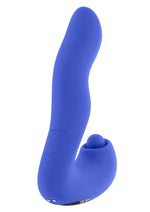 Load image into Gallery viewer, Tappity Tap Rechargeable Silicone Vibrator - Blue