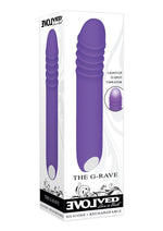 Load image into Gallery viewer, The G Rave Silicone Rechargeable G-Spot Light-Up Vibrator - Purple