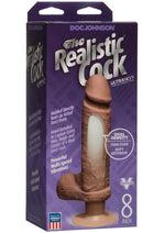 Load image into Gallery viewer, The Realsitic Cock Ultraskyn Vibrating Dildo - Chocolate - 8in