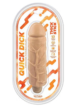 Load image into Gallery viewer, Thick Stick Quick Dick Vibrating Flex Dildo - Vanilla - 5in