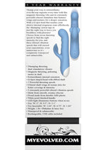 Load image into Gallery viewer, Thump and Thrust Rechargeable Silicone Vibrator with Clitoral Stimulator