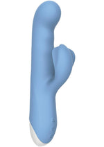 Load image into Gallery viewer, Thump and Thrust Rechargeable Silicone Vibrator with Clitoral Stimulator