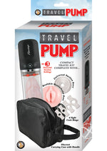 Load image into Gallery viewer, Travel Pump Compact Penis Pump Kit - Black/Clear
