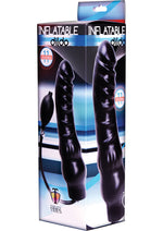 Load image into Gallery viewer, Trinity Men Inflatable 11in Dildo - Black