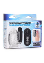 Load image into Gallery viewer, Trinity Men Rechargeable Bullet Penis Head Teaser with Remote Control - Clear