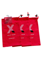 Load image into Gallery viewer, Ultra Soft Gear Bag 100% Cotton - Red - 8in X 13in - 3 Pack