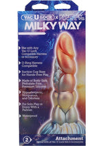 Load image into Gallery viewer, Vac-U-Lock Fantasy Fuckers Milky Way Silicone Dildo - Multicolor