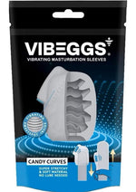 Load image into Gallery viewer, Vibeggs Candy Curves Unisex Masturbation Egg - Blue/White