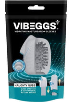 Load image into Gallery viewer, Vibeggs Naughty Nubs Unisex Masturbation Egg - Blue/White