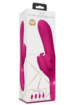 Load image into Gallery viewer, Vive Etsu Rechargeable Silicone Pulse Wave G-Spot Rabbit and Clitroal Stimulator - Pink