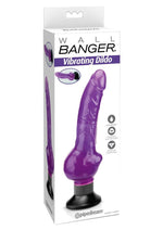 Load image into Gallery viewer, Wall Bangers Vibrating Dildo - Purple - 9in