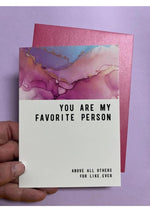 Load image into Gallery viewer, Warm Human Favorite Person Greeting Card