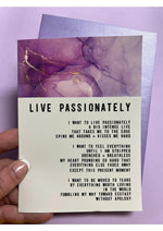 Load image into Gallery viewer, Warm Human Live Passionately Greeting Card