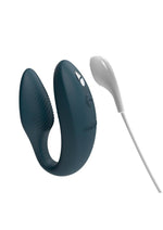 Load image into Gallery viewer, We-Vibe Sync Rechargeable Silicone Couples Vibrator with Remote Control - Green Velvet