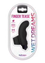 Load image into Gallery viewer, Wet Dreams Finger Tease Vibrator Waterproof - Black