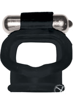 Load image into Gallery viewer, Wet Dreams Super Stud Sling Silicone Vibrating Cock Ring Waterproof - Black