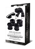 Load image into Gallery viewer, WhipSmart Fuzzy Bedroom Bondage Kit - Black