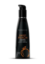 Load image into Gallery viewer, Wicked Aqua Water Based Flavored Lubricant Sweet Peach - 4oz