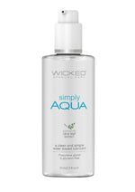 Load image into Gallery viewer, Wicked Simply Aqua Water Based Lubricant with Olive Leaf Extract - 2.3oz