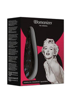 Load image into Gallery viewer, Womanizer Marilyn Monroe Special Edition Rechargeable Clitoral Stimulator - Black/Black Marble