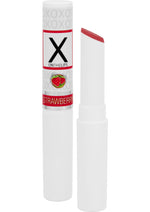 Load image into Gallery viewer, X On The Lips Buzzing Lip Balm with Pheromones Sizzling Strawberry Flavor - .75oz
