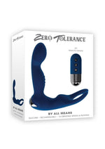 Load image into Gallery viewer, Zero Tolerance By All Means Rechargeable Silicone Anal Vibrator with Remote - Blue