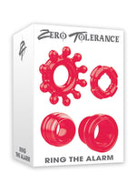 Load image into Gallery viewer, Zero Tolerance Ring The Alarm Cock Ring Kit - Red - 4 Piece Kit