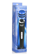 Load image into Gallery viewer, Zeus Electrosex E-Stim Vibrating Silicone Wand Massager - Black/Blue