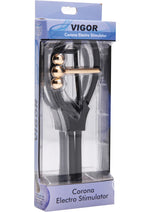Load image into Gallery viewer, Zeus Electrosex Vigor Corona Estim Silicone Urethral Insert - Black