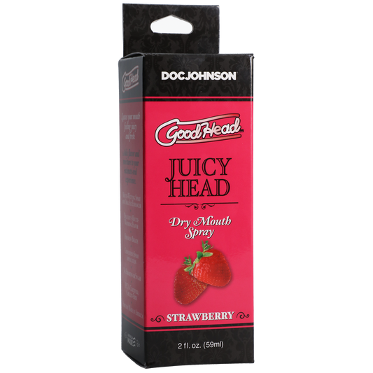 Photo of the package for the GoodHead Juicy Head from Doc Johnson (strawberry).